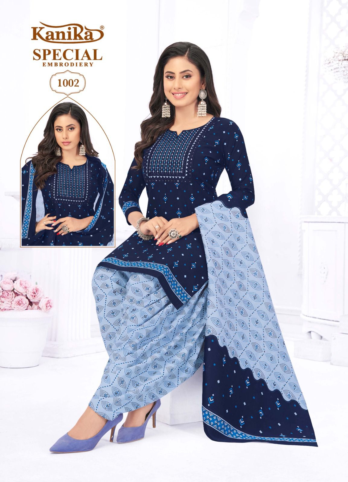 Kanika Special Embroidery Vol 1 Cotton Wholesale Readymade Salwar Suits Catalog — Wholesale Salwar Suits, MPA wholesale from Surat - Gallery Image 2