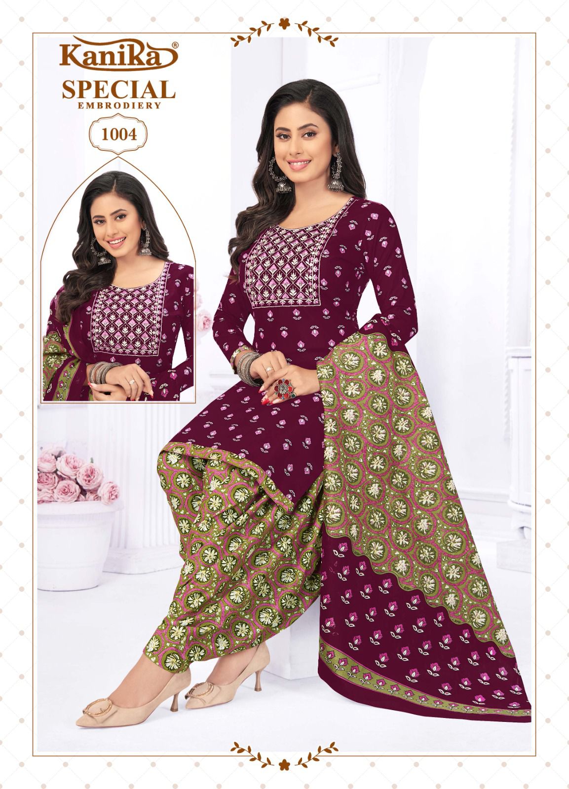 Kanika Special Embroidery Vol 1 Cotton Wholesale Readymade Salwar Suits Catalog — Wholesale Salwar Suits, MPA wholesale from Surat - Gallery Image 3