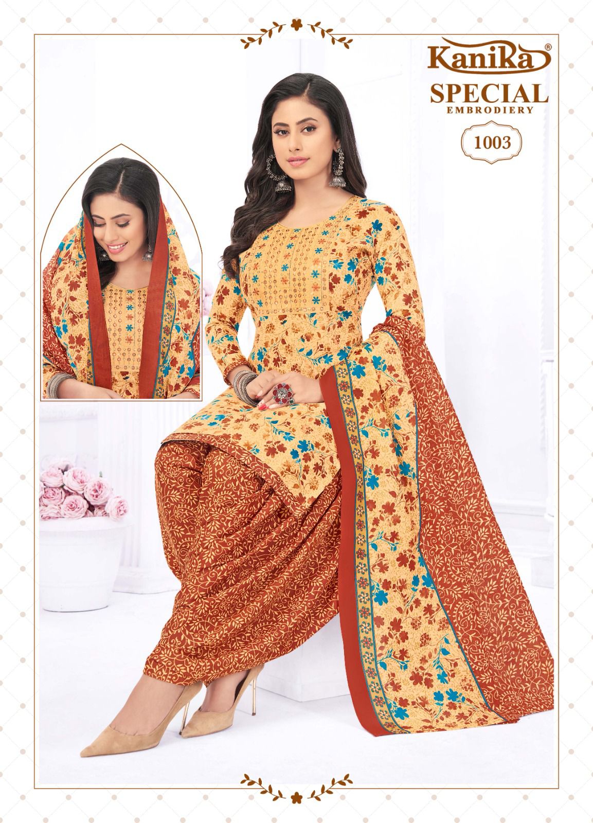 Kanika Special Embroidery Vol 1 Cotton Wholesale Readymade Salwar Suits Catalog — Wholesale Salwar Suits, MPA wholesale from Surat - Gallery Image 5