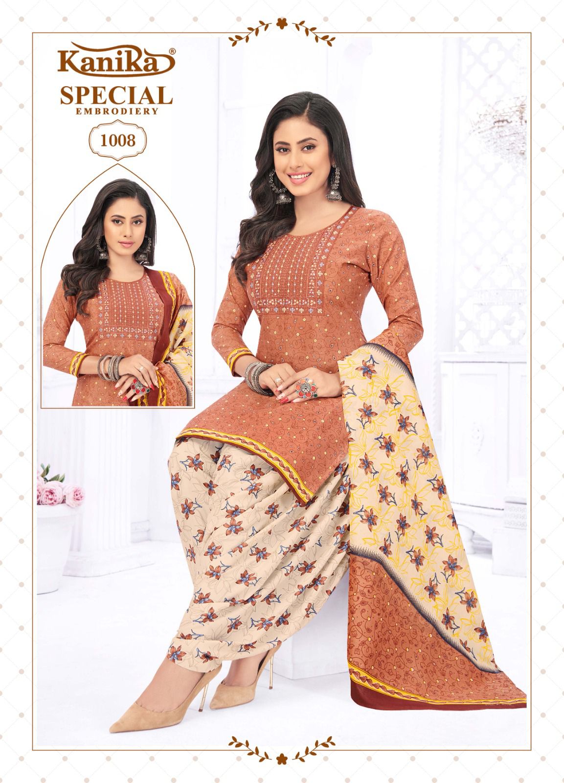 Kanika Special Embroidery Vol 1 Cotton Wholesale Readymade Salwar Suits Catalog — Wholesale Salwar Suits, MPA wholesale from Surat - Gallery Image 6