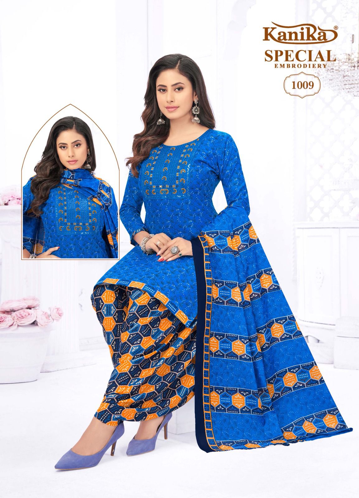 Kanika Special Embroidery Vol 1 Cotton Wholesale Readymade Salwar Suits Catalog — Wholesale Salwar Suits, MPA wholesale from Surat - Gallery Image 8