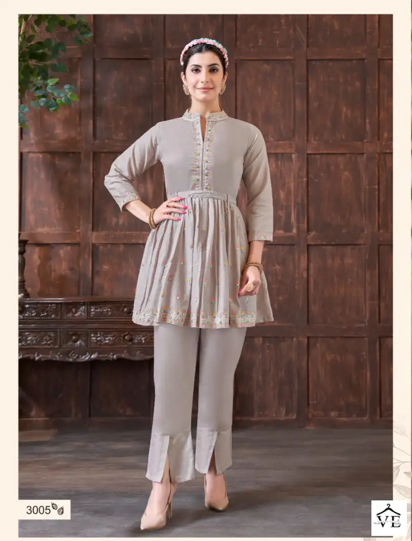 Vardan Ethnic Stella Mal Cotton Wholesale Coat Pant Set Catalog — Wholesale Kurtis, MPA wholesale from Surat - Gallery Image 5