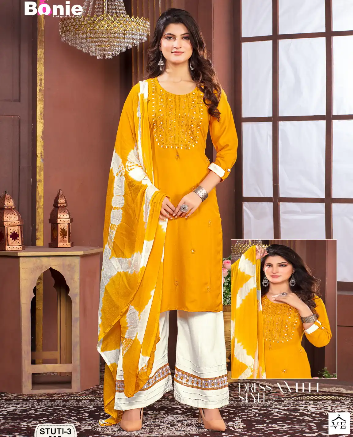 Bonie Stuti 3 Rayon 14 Kg Wholesale Readymade Salwar Suit Catalog — Wholesale Salwar Suits, bonie wholesale from Surat — view 1