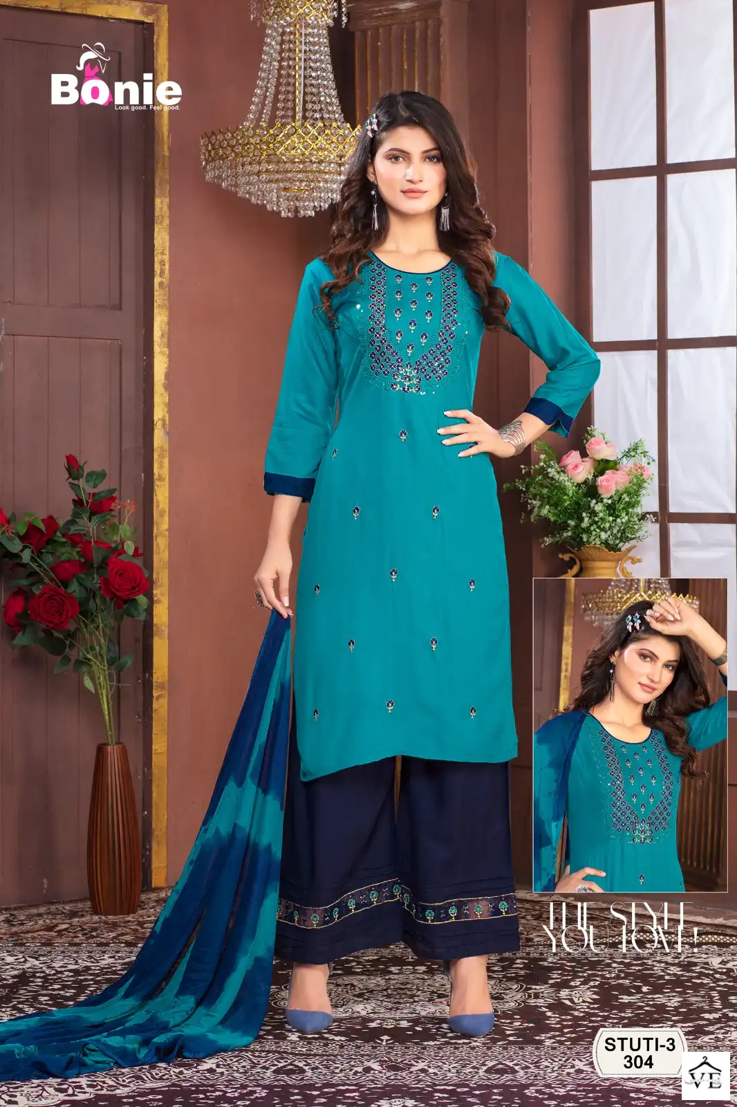 Bonie Stuti 3 Rayon 14 Kg Wholesale Readymade Salwar Suit Catalog — Wholesale Salwar Suits, bonie wholesale from Surat - Gallery Image 5