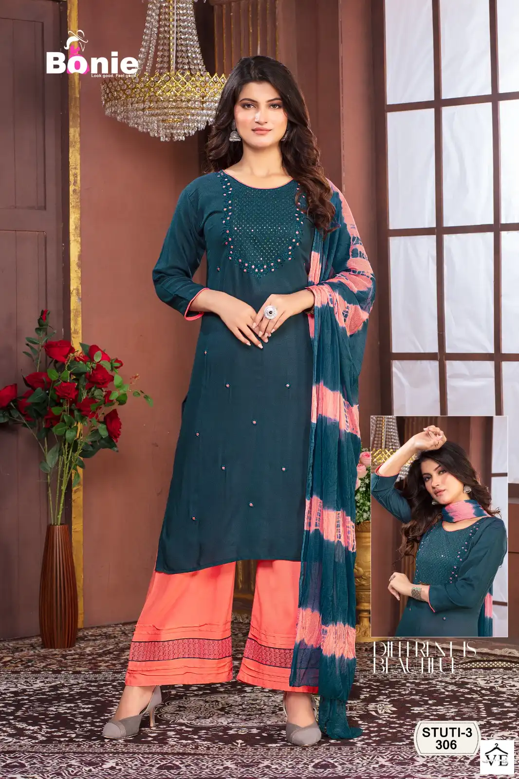 Bonie Stuti 3 Rayon 14 Kg Wholesale Readymade Salwar Suit Catalog — Wholesale Salwar Suits, bonie wholesale from Surat - Gallery Image 6