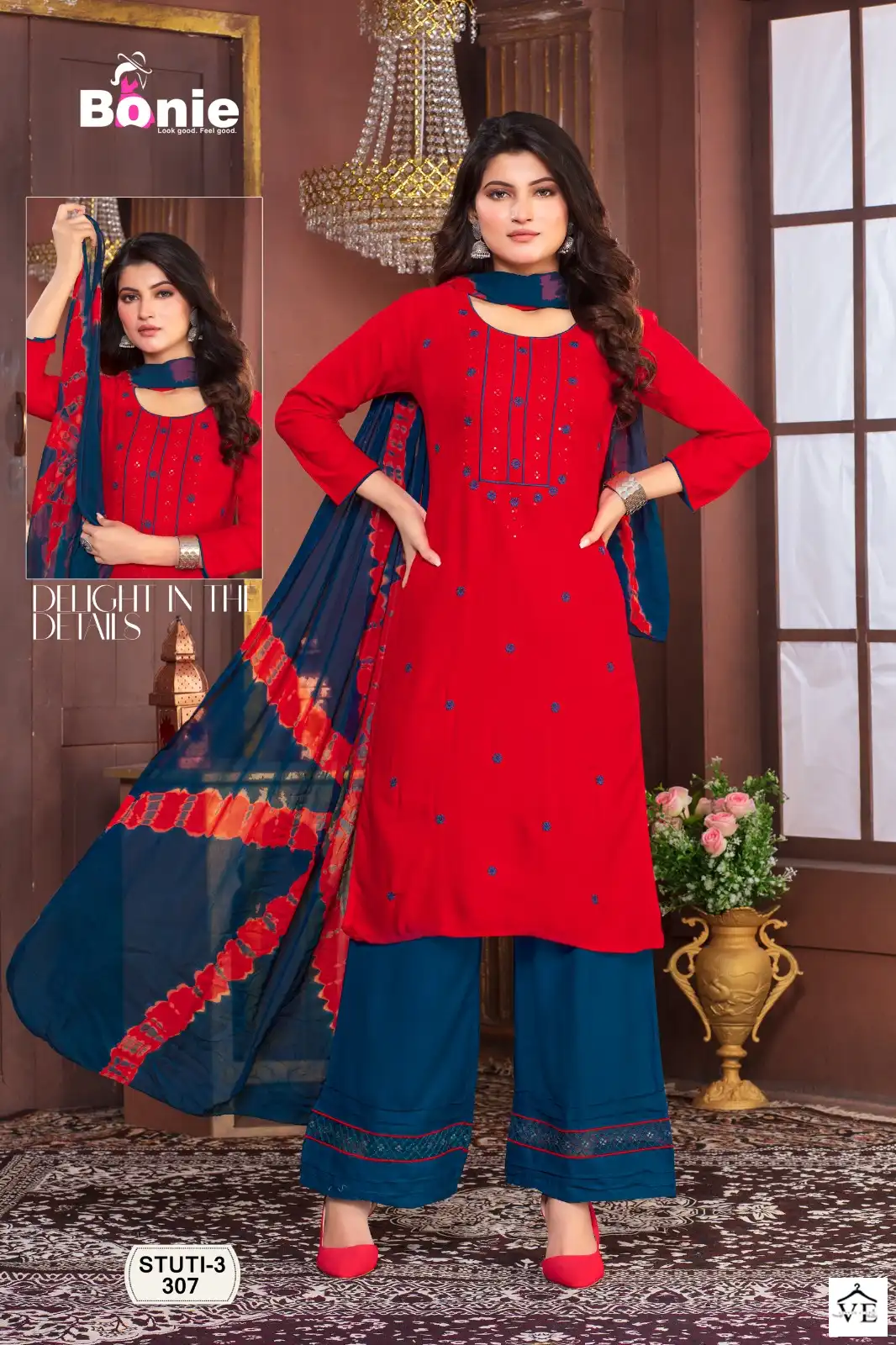 Bonie Stuti 3 Rayon 14 Kg Wholesale Readymade Salwar Suit Catalog — Wholesale Salwar Suits, bonie wholesale from Surat - Gallery Image 7