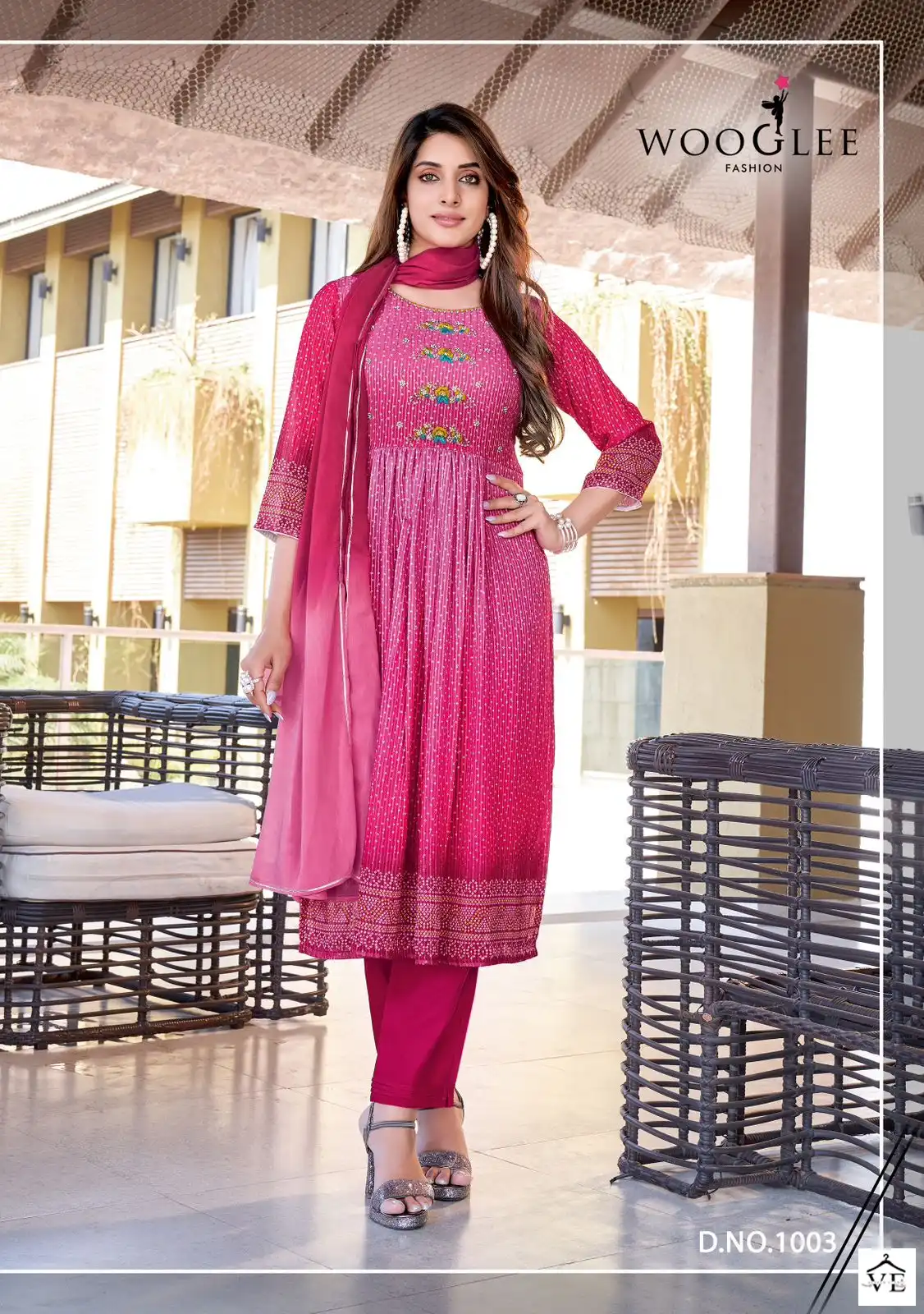Wooglee Suhani Georgette Wholesale Readymade Suits Catalog — Wholesale Salwar Suits, MPA wholesale from Surat - Gallery Image 2