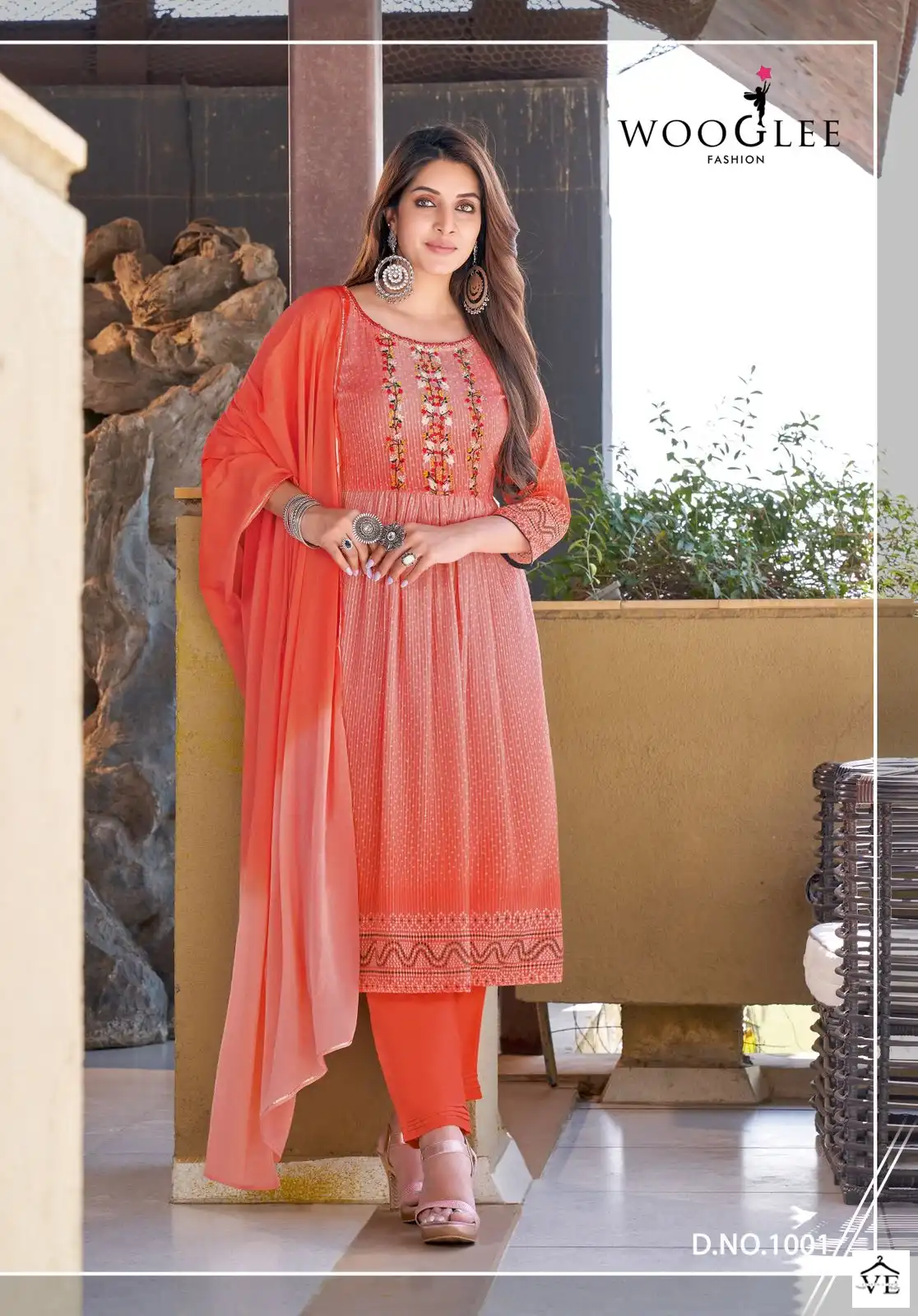 Wooglee Suhani Georgette Wholesale Readymade Suits Catalog — Wholesale Salwar Suits, MPA wholesale from Surat - Gallery Image 4