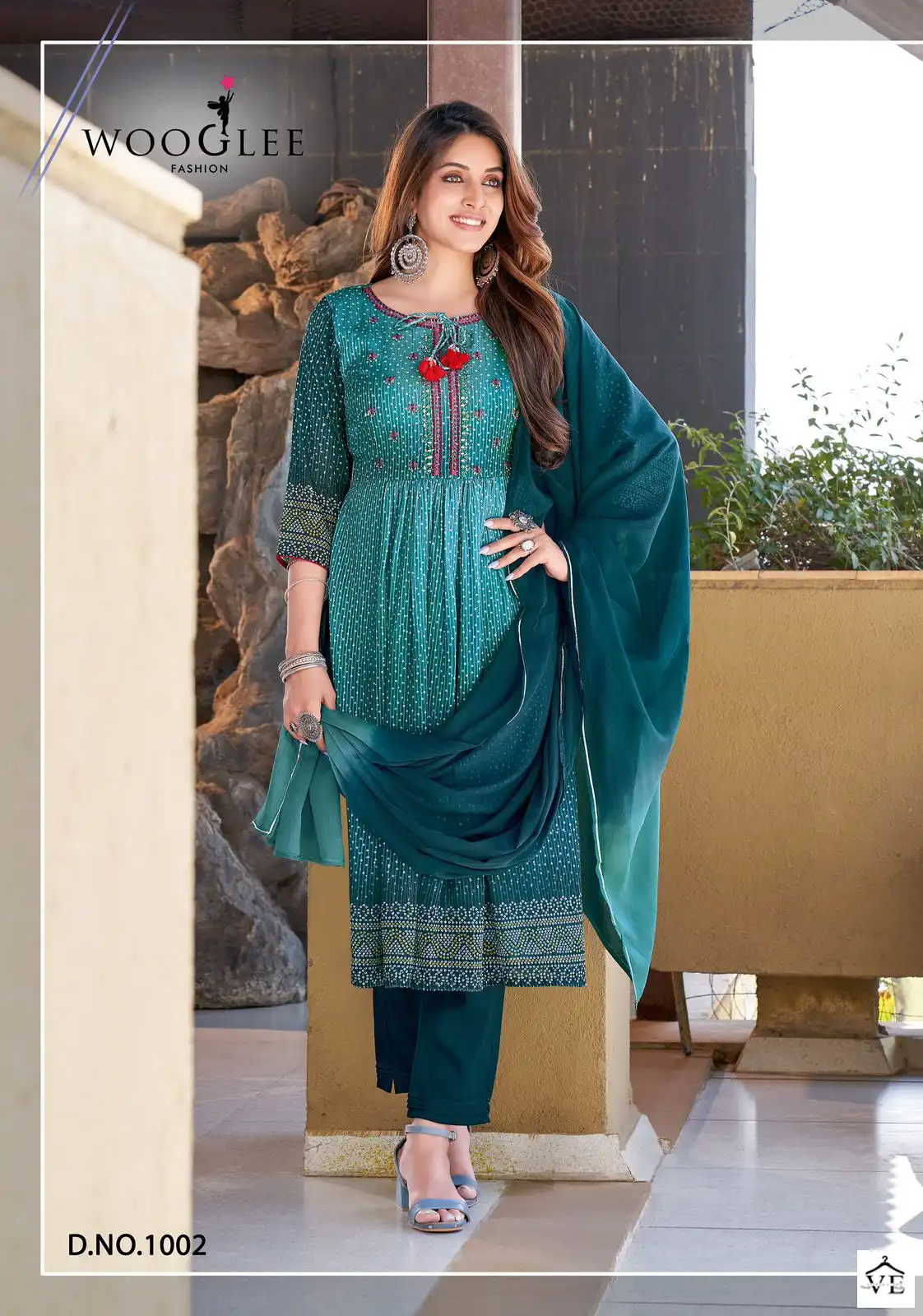 Wooglee Suhani Georgette Wholesale Readymade Suits Catalog — Wholesale Salwar Suits, MPA wholesale from Surat - Gallery Image 5