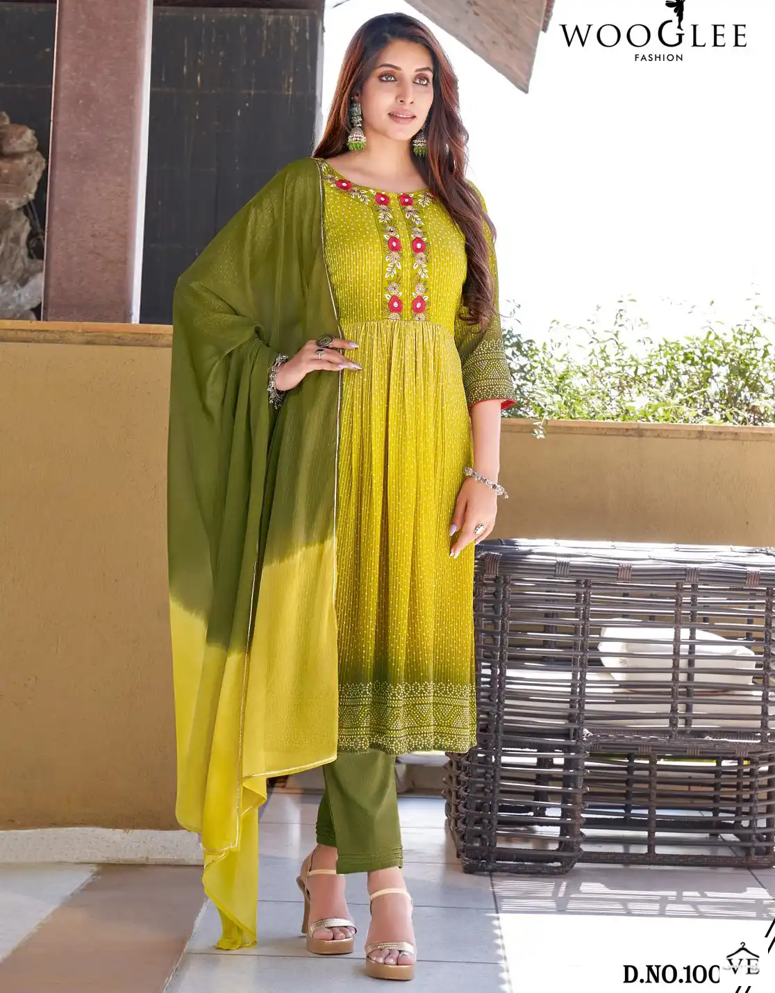 Wooglee Suhani Georgette Wholesale Readymade Suits Catalog — Wholesale Salwar Suits, MPA wholesale from Surat — view 1