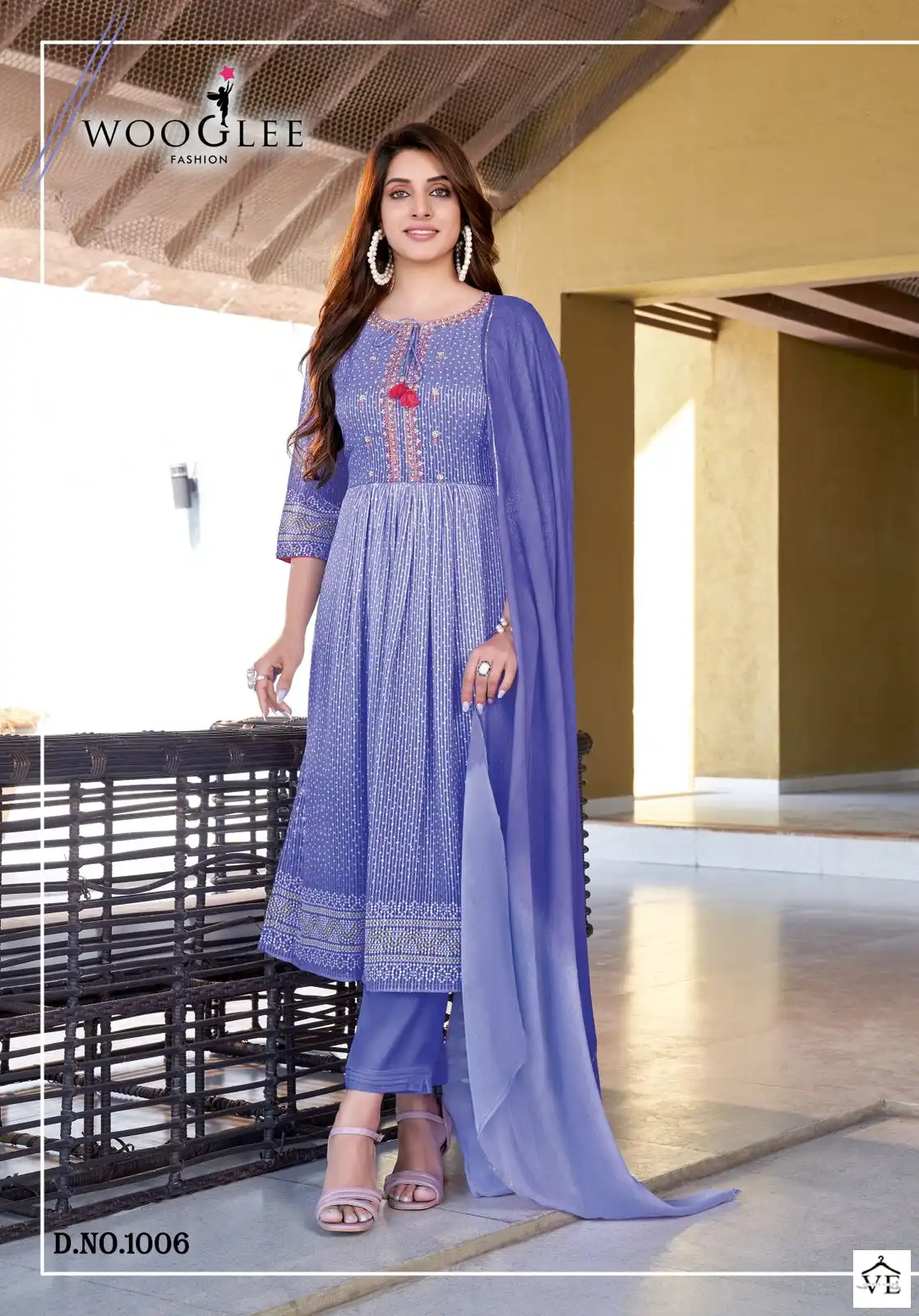 Wooglee Suhani Georgette Wholesale Readymade Suits Catalog — Wholesale Salwar Suits, MPA wholesale from Surat - Gallery Image 6