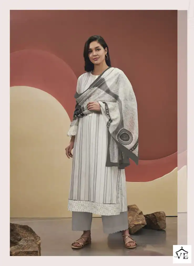 Sudriti Summer Stripes Cambric Comb Wholesale Designer Salwar Suit Catalog — Wholesale Salwar Suits, MPA wholesale from Surat - Gallery Image 2