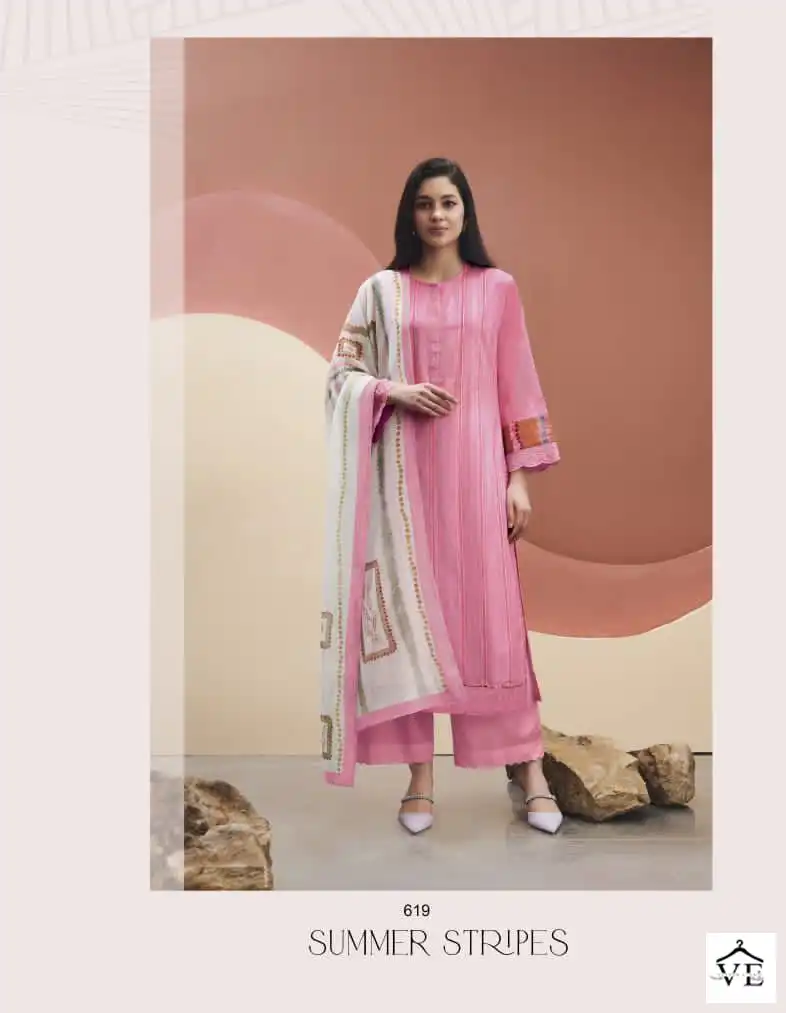 Sudriti Summer Stripes Cambric Comb Wholesale Designer Salwar Suit Catalog — Wholesale Salwar Suits, MPA wholesale from Surat - Gallery Image 5