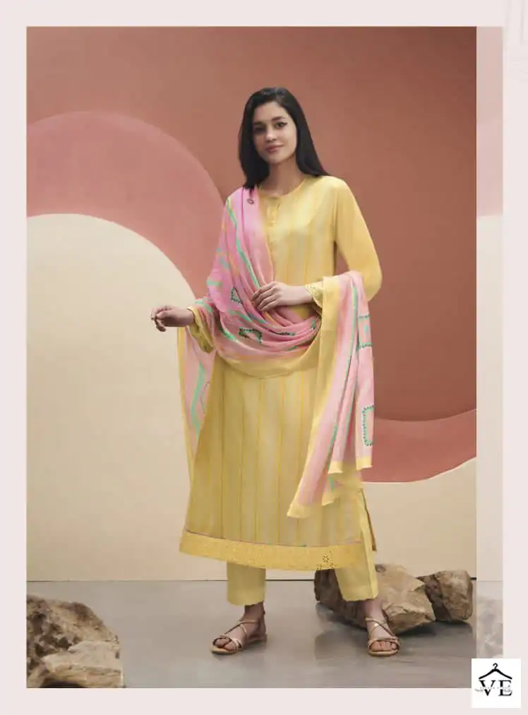 Sudriti Summer Stripes Cambric Comb Wholesale Designer Salwar Suit Catalog — Wholesale Salwar Suits, MPA wholesale from Surat - Gallery Image 7