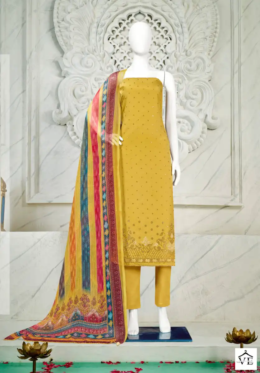 Bipson Swarovski 2152 Pure French Creape Print Wholesale Salwar Suit Catalog — Wholesale Salwar Suits, MPA wholesale from Surat - Gallery Image 2
