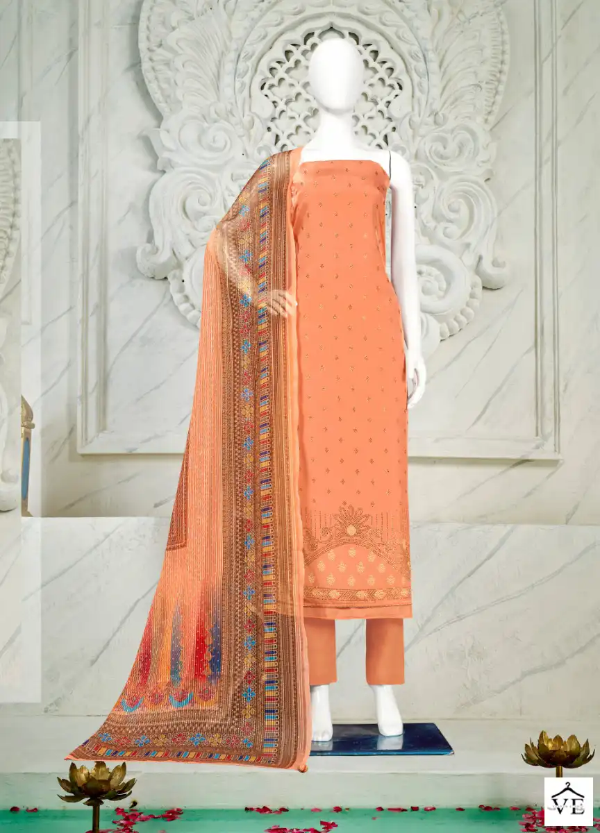 Bipson Swarovski 2154 Pure French Creape Print Wholesale Salwar Suit Catalog — Wholesale Salwar Suits, MPA wholesale from Surat - Gallery Image 4