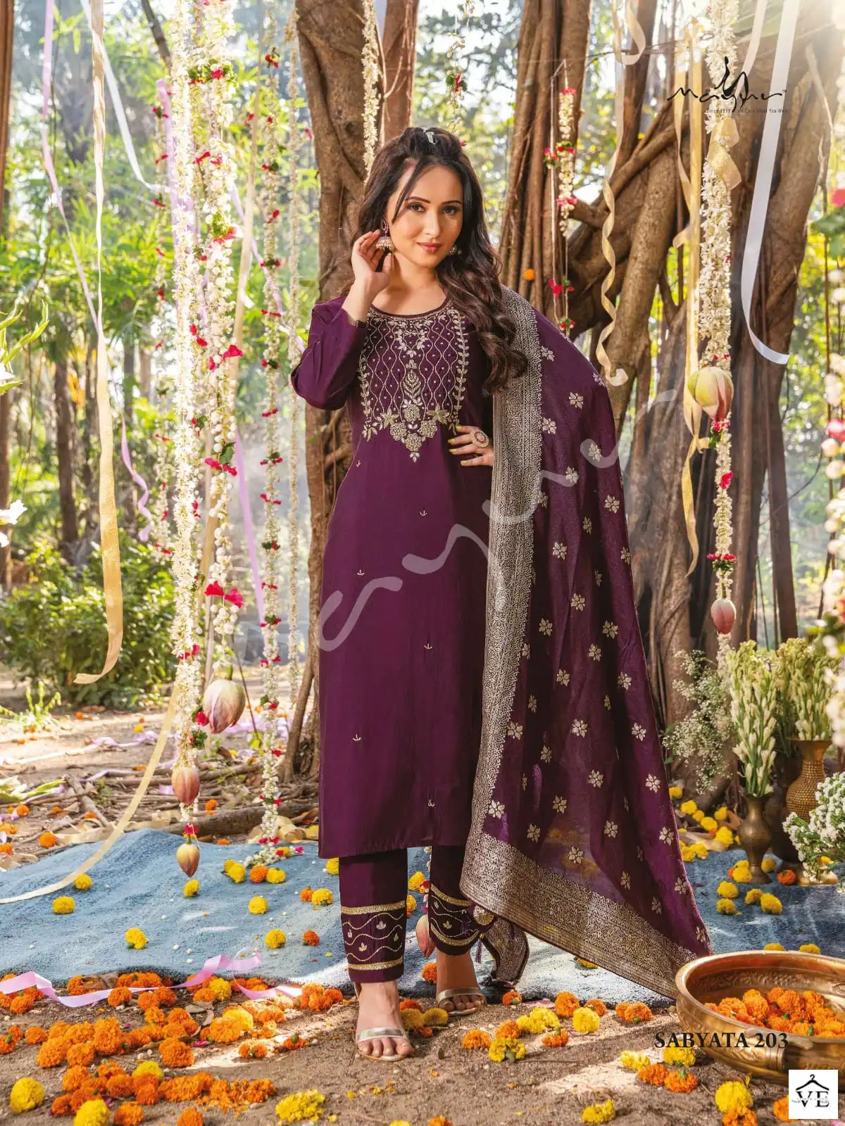 Vardan Ethnic Sabyata Heavy Viscous Silk Wholesale Readymade Salwar Suit Catalog — Wholesale Salwar Suits, MPA wholesale from Surat - Gallery Image 5
