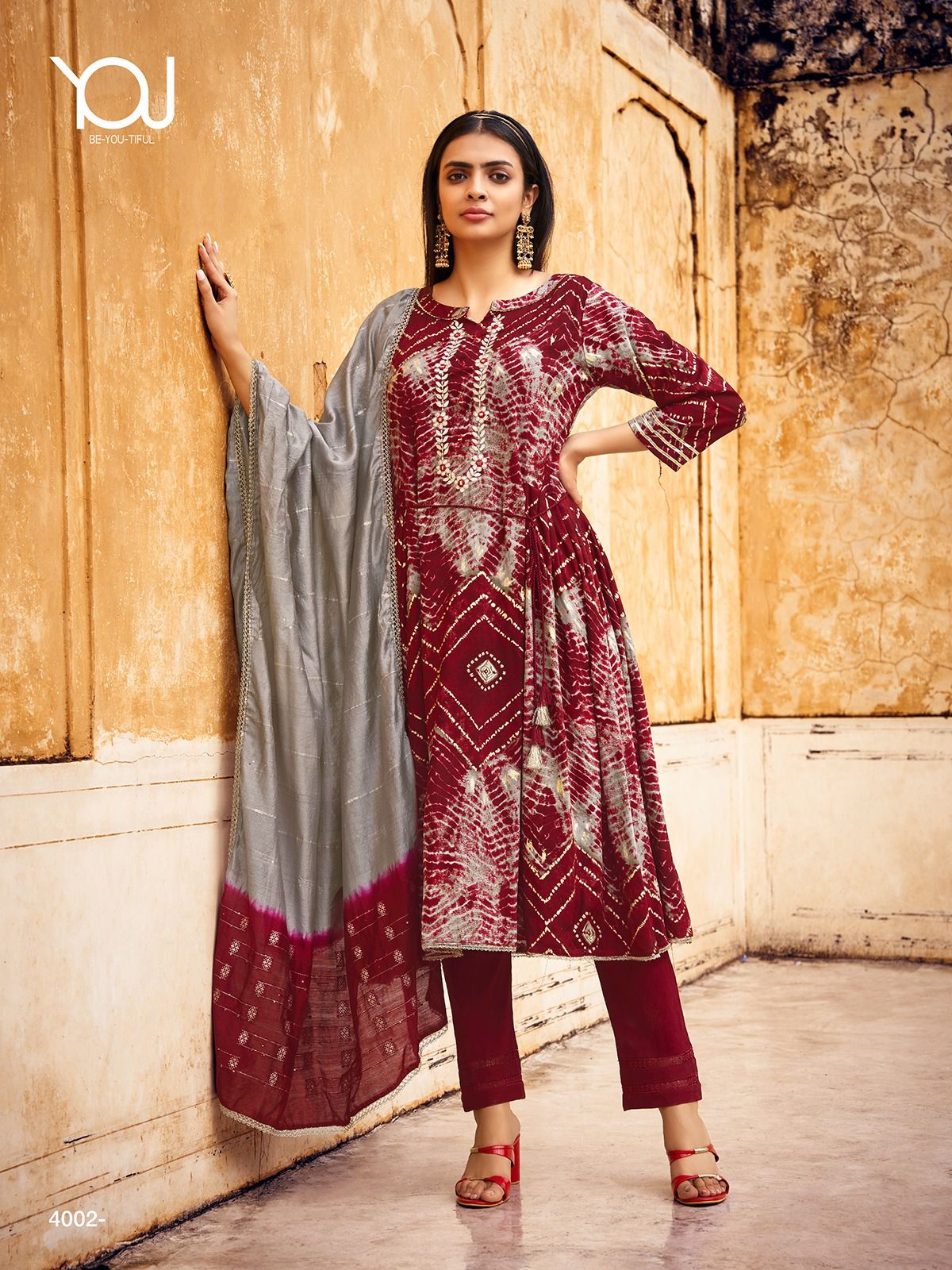 Wanna Saheba Naira Rayon Festive Gold Print Wholesale Readymade Salwar Suit Catalog — Wholesale Salwar Suits, Eba Lifestyle wholesale from Surat — view 3