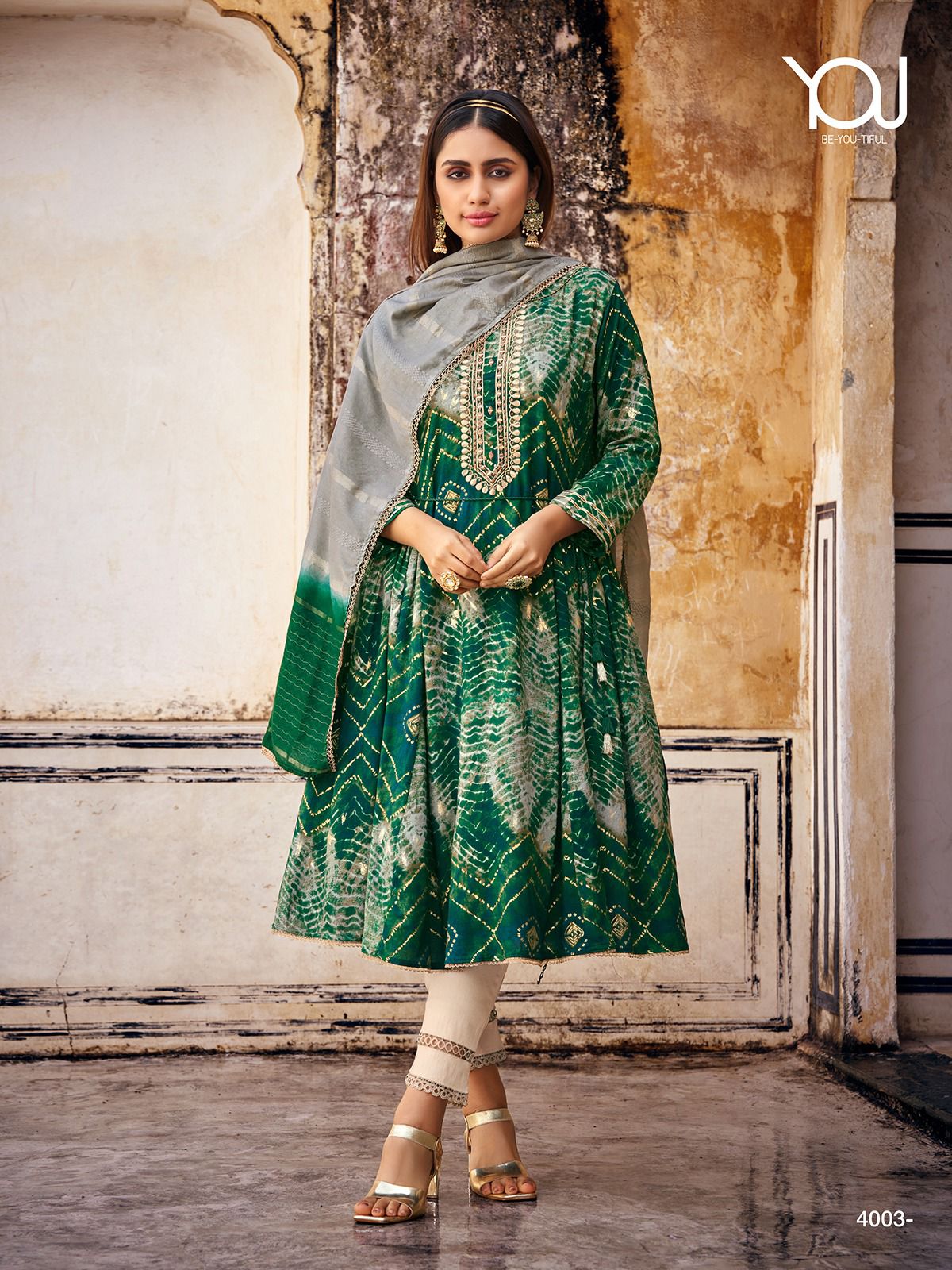 Wanna Saheba Naira Rayon Festive Gold Print Wholesale Readymade Salwar Suit Catalog — Wholesale Salwar Suits, Eba Lifestyle wholesale from Surat — view 4