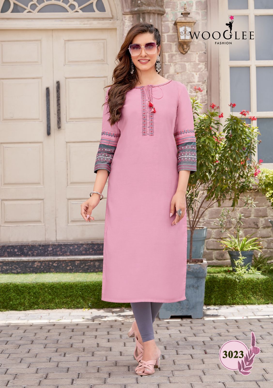 Wooglee Salonee Vol 4 Heavy Rayon Wholesale Kurtis Catalog — Wholesale Kurtis, MPA wholesale from Surat - Gallery Image 6