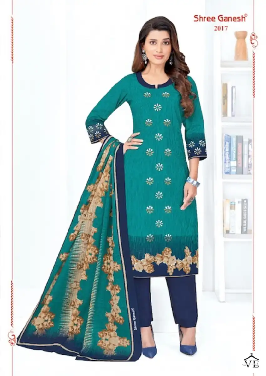 Shree Ganesh Samaira Vol 10 Pure Cotton Wholesale Readymade Suits Catalog — Wholesale Salwar Suits, MPA wholesale from Surat - Gallery Image 8