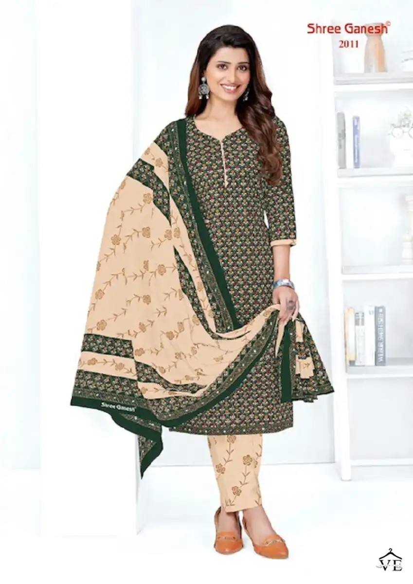Shree Ganesh Samaira Vol 10 Pure Cotton Wholesale Readymade Suits Catalog — Wholesale Salwar Suits, MPA wholesale from Surat - Gallery Image 10