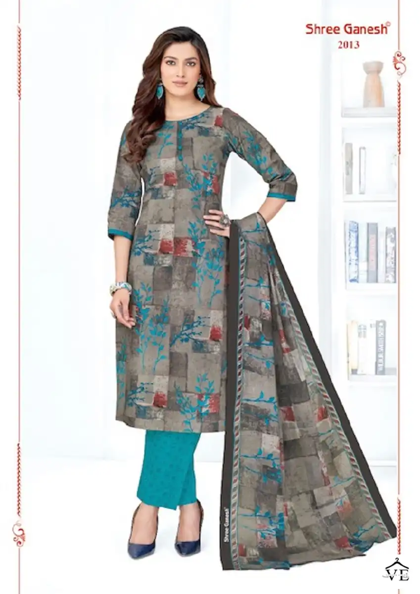 Shree Ganesh Samaira Vol 10 Pure Cotton Wholesale Readymade Suits Catalog — Wholesale Salwar Suits, MPA wholesale from Surat - Gallery Image 11