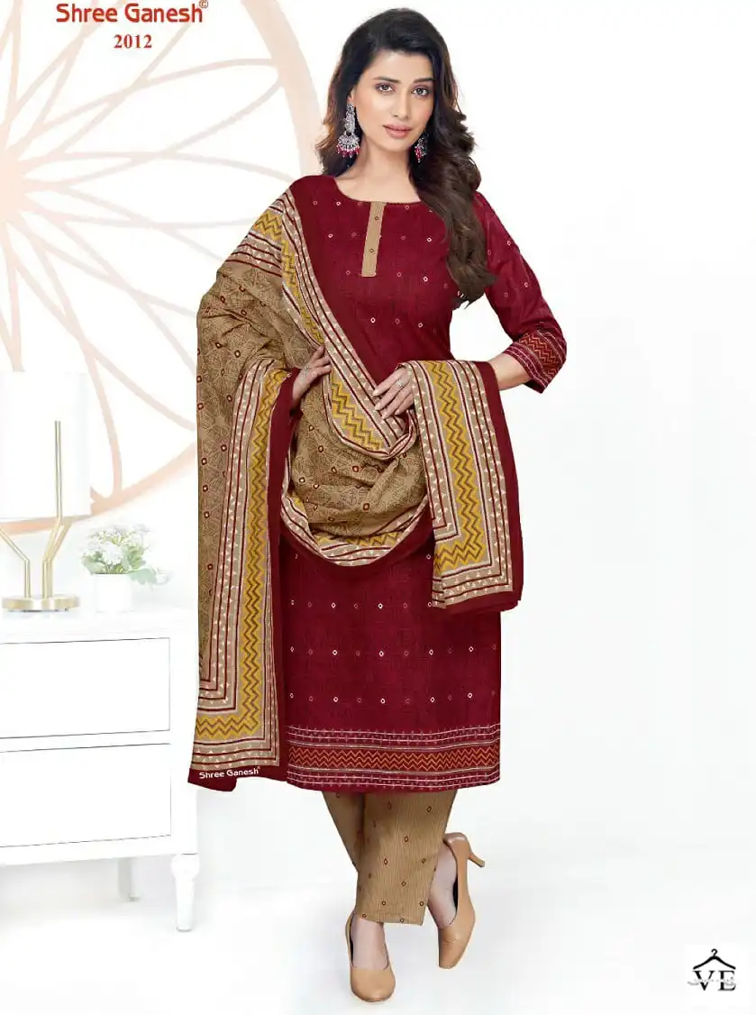 Shree Ganesh Samaira Vol 10 Pure Cotton Wholesale Readymade Suits Catalog — Wholesale Salwar Suits, MPA wholesale from Surat — view 1