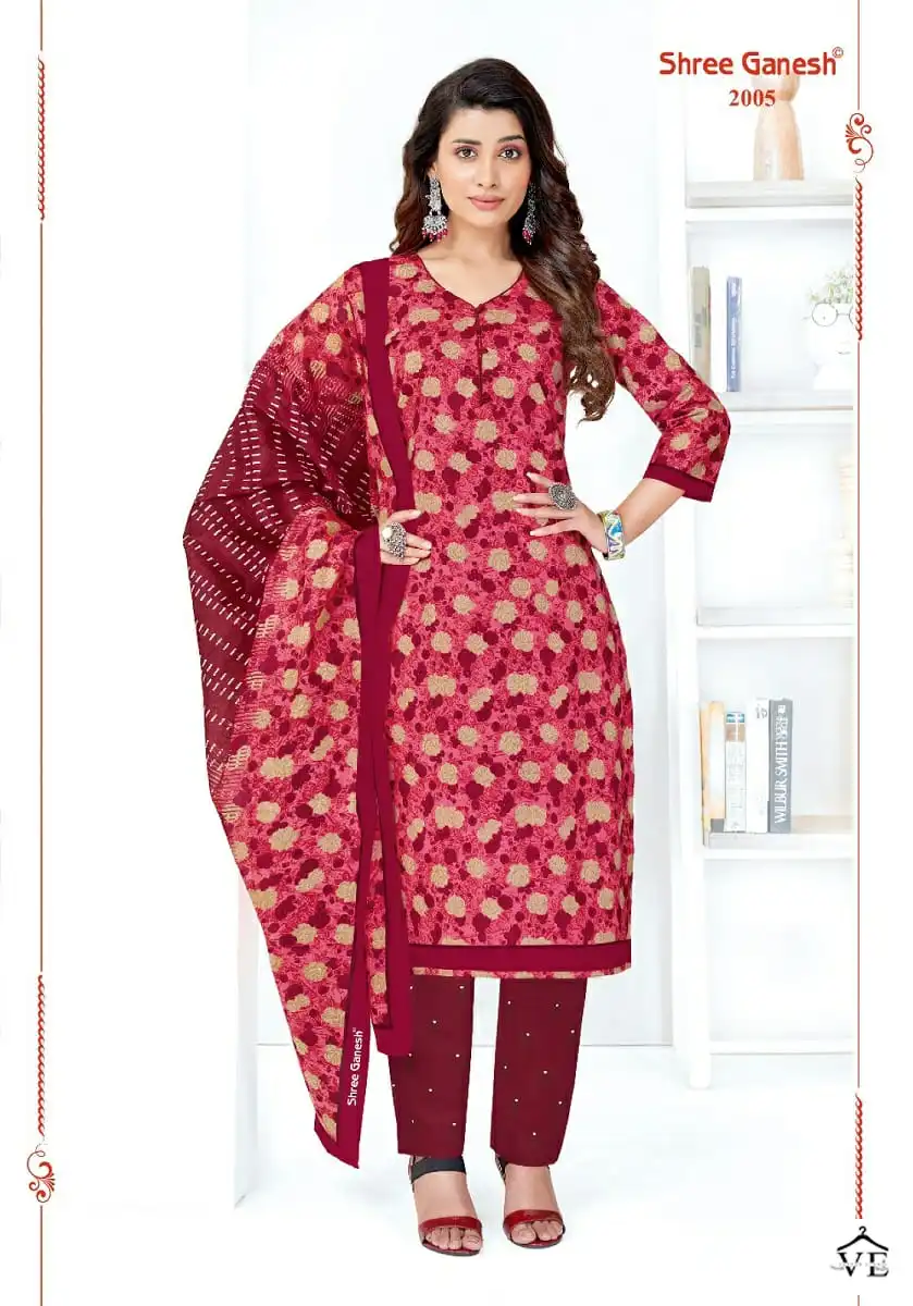 Shree Ganesh Samaira Vol 10 Pure Cotton Wholesale Readymade Suits Catalog — Wholesale Salwar Suits, MPA wholesale from Surat - Gallery Image 3