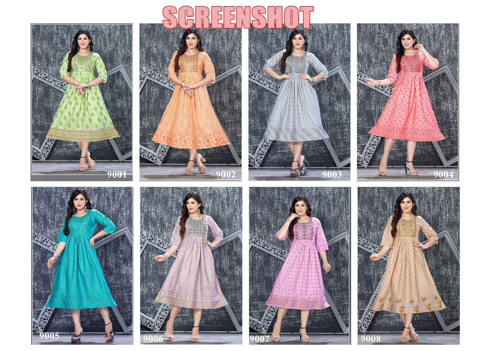 Beauty Queen Senorita Vol 15 Heavy 14 Kg Two Tone Rayon Wholesale Long Kurti Catalog — Wholesale Kurtis, MPA wholesale from Surat — view 9