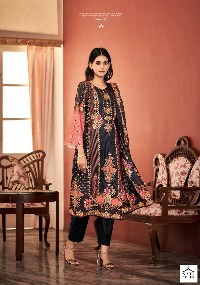 Anzara Shiddat Lawn Cotton Wholesale Pakistani Salwar Suit Catalog — Wholesale Salwar Suits, MPA wholesale from Surat - Gallery Image 4