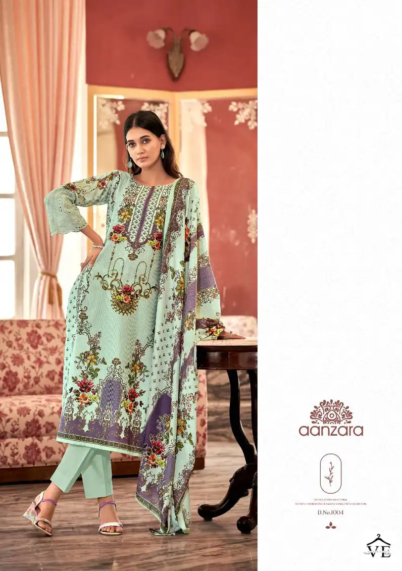 Anzara Shiddat Lawn Cotton Wholesale Pakistani Salwar Suit Catalog — Wholesale Salwar Suits, MPA wholesale from Surat - Gallery Image 5