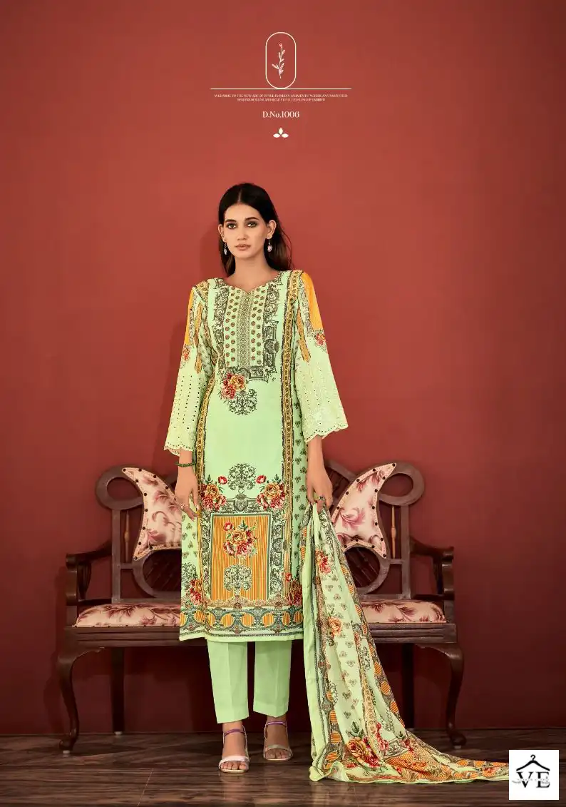 Anzara Shiddat Lawn Cotton Wholesale Pakistani Salwar Suit Catalog — Wholesale Salwar Suits, MPA wholesale from Surat - Gallery Image 2