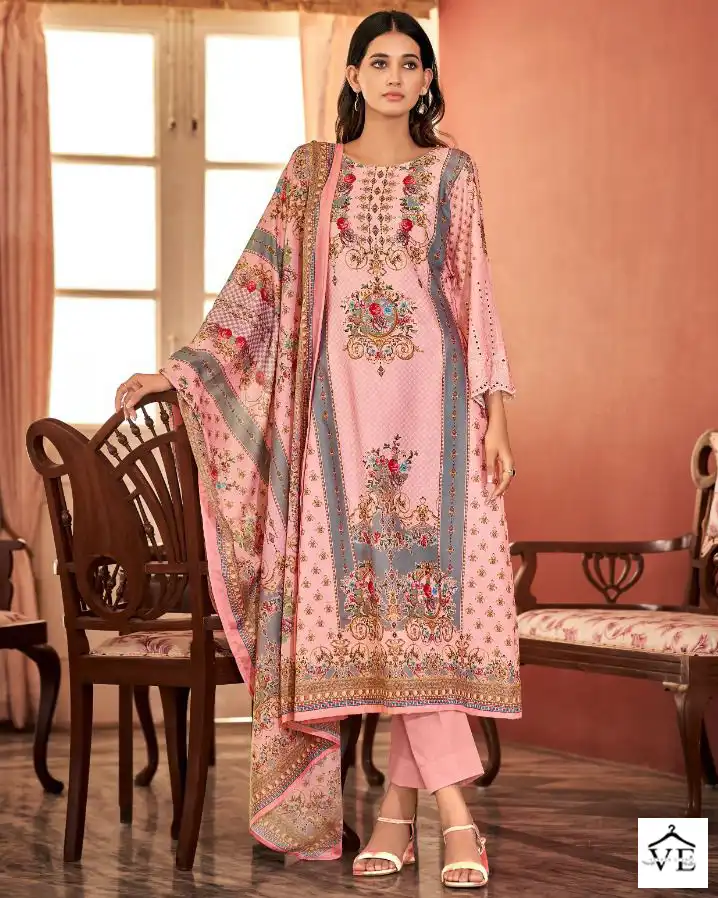 Anzara Shiddat Lawn Cotton Wholesale Pakistani Salwar Suit Catalog — Wholesale Salwar Suits, MPA wholesale from Surat — view 1