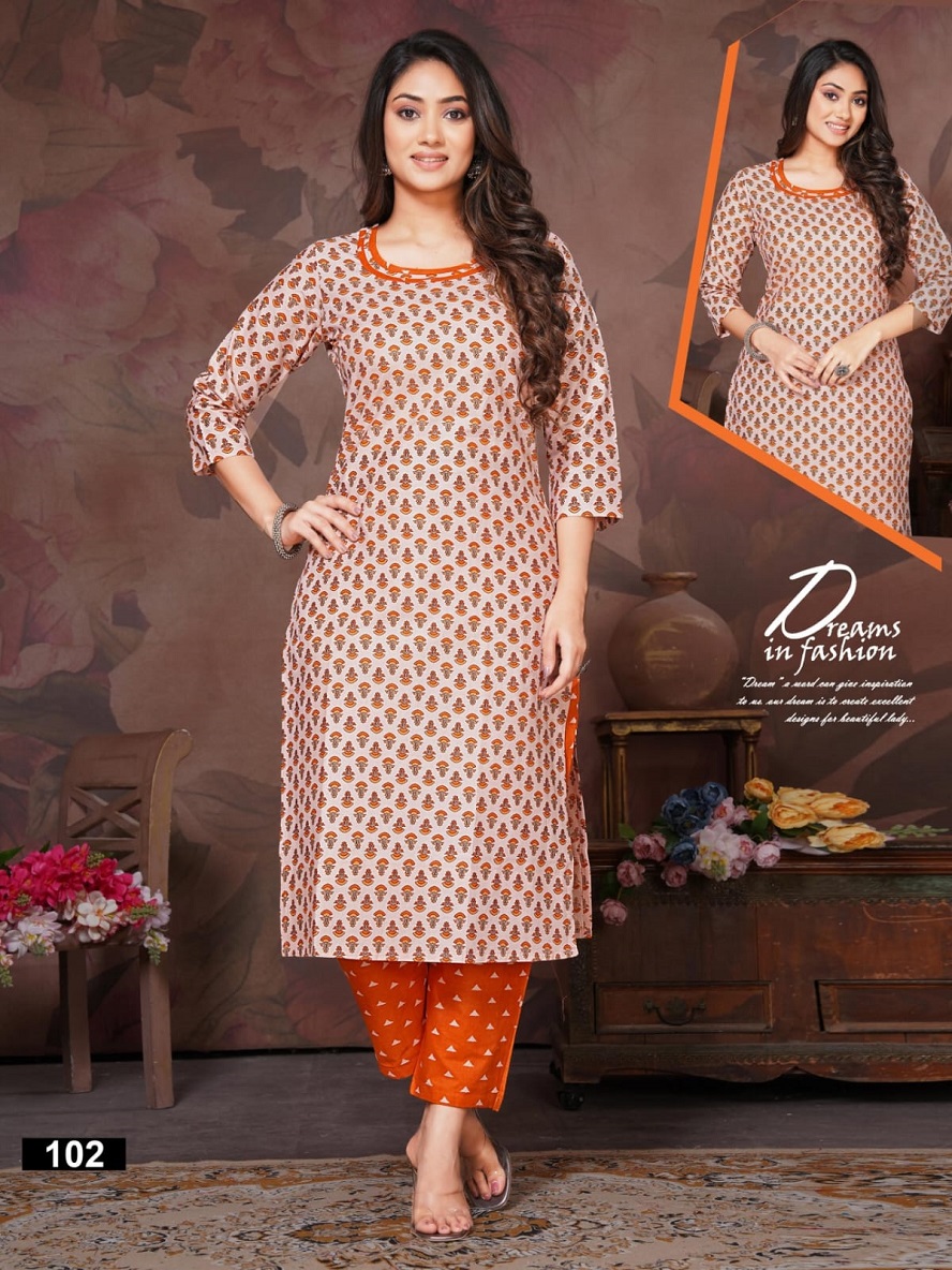 Vardan Ethnic Shivay Kajol Vol 1 Heavy Pure Cotton Wholesale Kurti With Pant Catalog — Wholesale Kurtis, MPA wholesale from Surat - Gallery Image 5