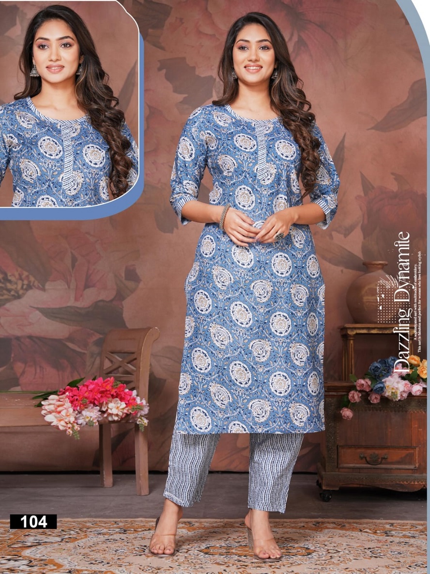 Vardan Ethnic Shivay Kajol Vol 1 Heavy Pure Cotton Wholesale Kurti With Pant Catalog — Wholesale Kurtis, MPA wholesale from Surat - Gallery Image 9