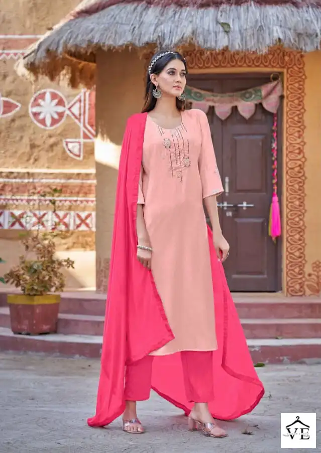 Kalaroop Shyama Fancy Rayon Wholesale Readymade Suits Catalog — Wholesale Salwar Suits, MPA wholesale from Surat - Gallery Image 3