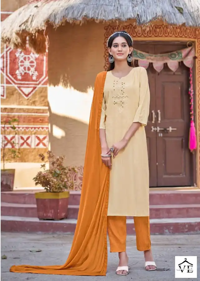 Kalaroop Shyama Fancy Rayon Wholesale Readymade Suits Catalog — Wholesale Salwar Suits, MPA wholesale from Surat - Gallery Image 4
