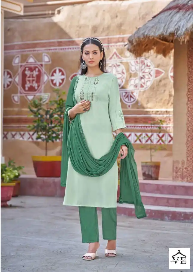 Kalaroop Shyama Fancy Rayon Wholesale Readymade Suits Catalog — Wholesale Salwar Suits, MPA wholesale from Surat - Gallery Image 5