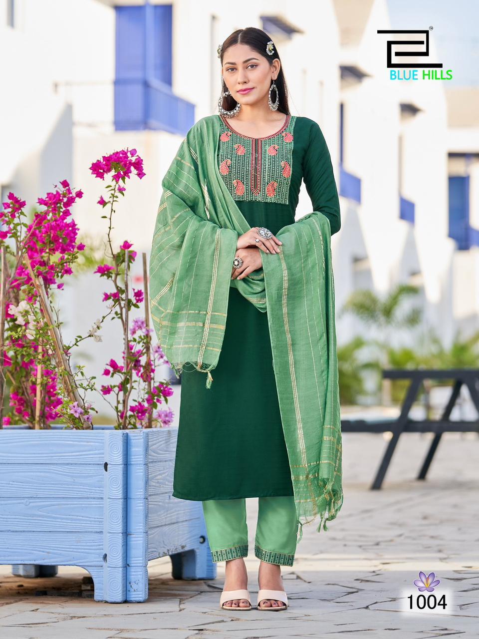 Blue Hills Skyline Vol 15 Viscose Dobby Wholesale Readymade Salwar Suit Catalog — Wholesale Salwar Suits, MPA wholesale from Surat - Gallery Image 3