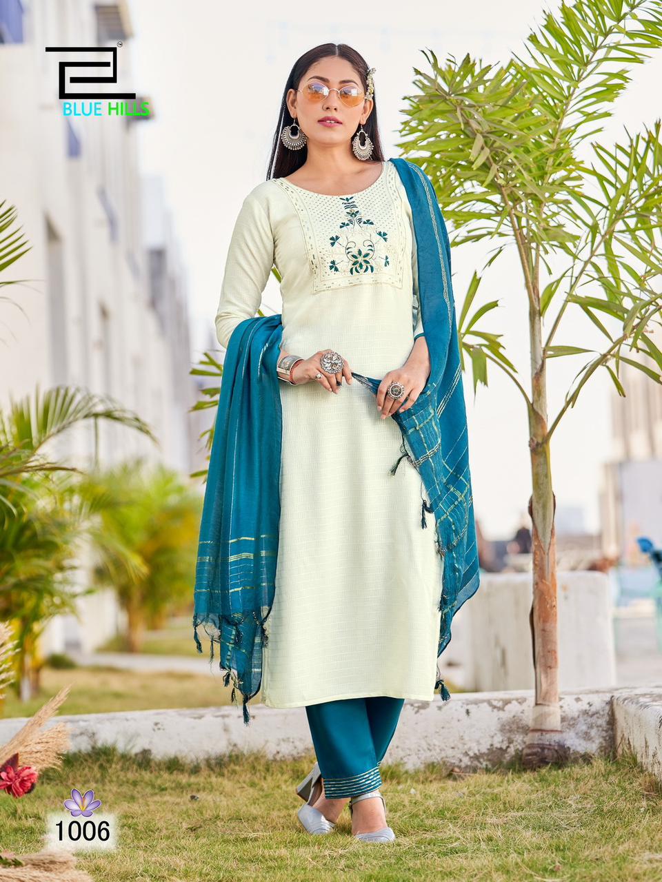 Blue Hills Skyline Vol 15 Viscose Dobby Wholesale Readymade Salwar Suit Catalog — Wholesale Salwar Suits, MPA wholesale from Surat - Gallery Image 5