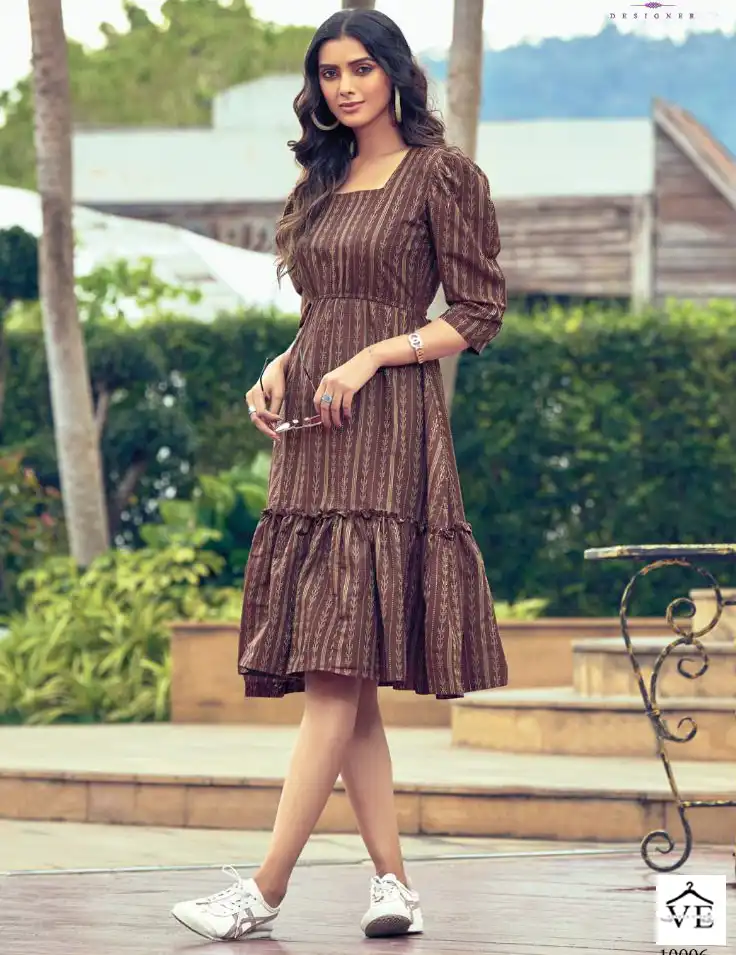 Poonam Stella Cotton Jacquard Wholesale Kurti Catalog — Wholesale Kurtis, MPA wholesale from Surat — view 1