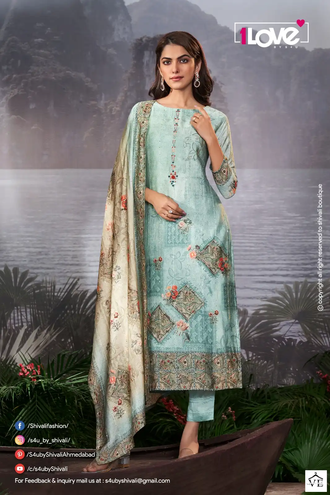 S4U Sunshine Vol 3 Sequin Crotchet Muslin Wholesale Readymade Suits Catalog — Wholesale Salwar Suits, MPA wholesale from Surat - Gallery Image 2