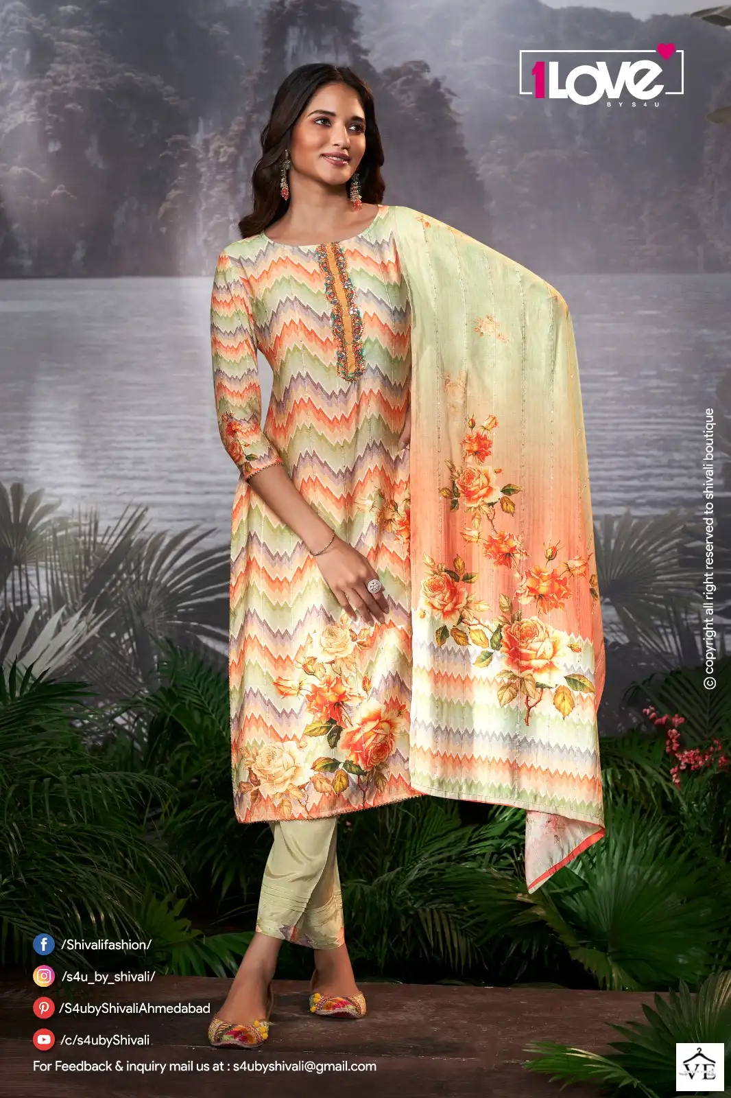 S4U Sunshine Vol 3 Sequin Crotchet Muslin Wholesale Readymade Suits Catalog — Wholesale Salwar Suits, MPA wholesale from Surat - Gallery Image 3
