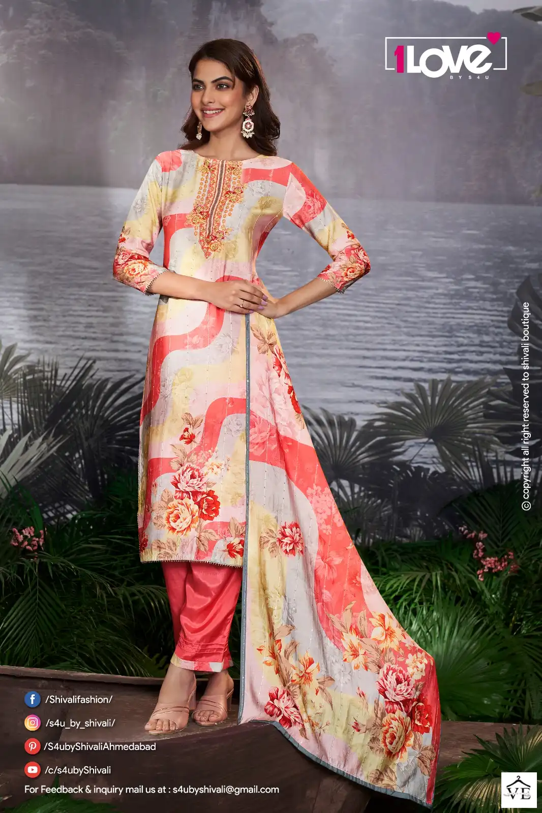 S4U Sunshine Vol 3 Sequin Crotchet Muslin Wholesale Readymade Suits Catalog — Wholesale Salwar Suits, MPA wholesale from Surat - Gallery Image 5