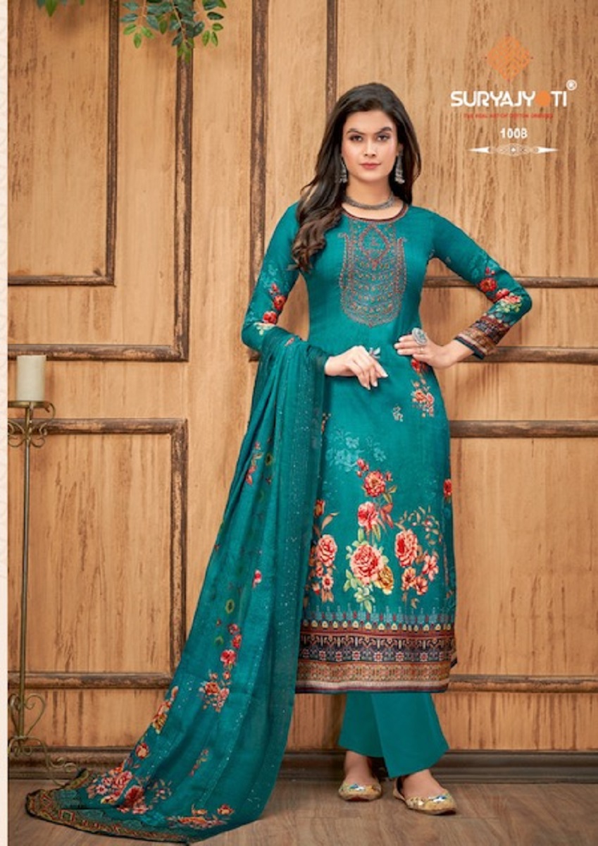 Suryajyoti Pihu Vol 1 Cotton Wholesale Salwar Suit Catalog — Wholesale Salwar Suits, MPA wholesale from Surat - Gallery Image 8