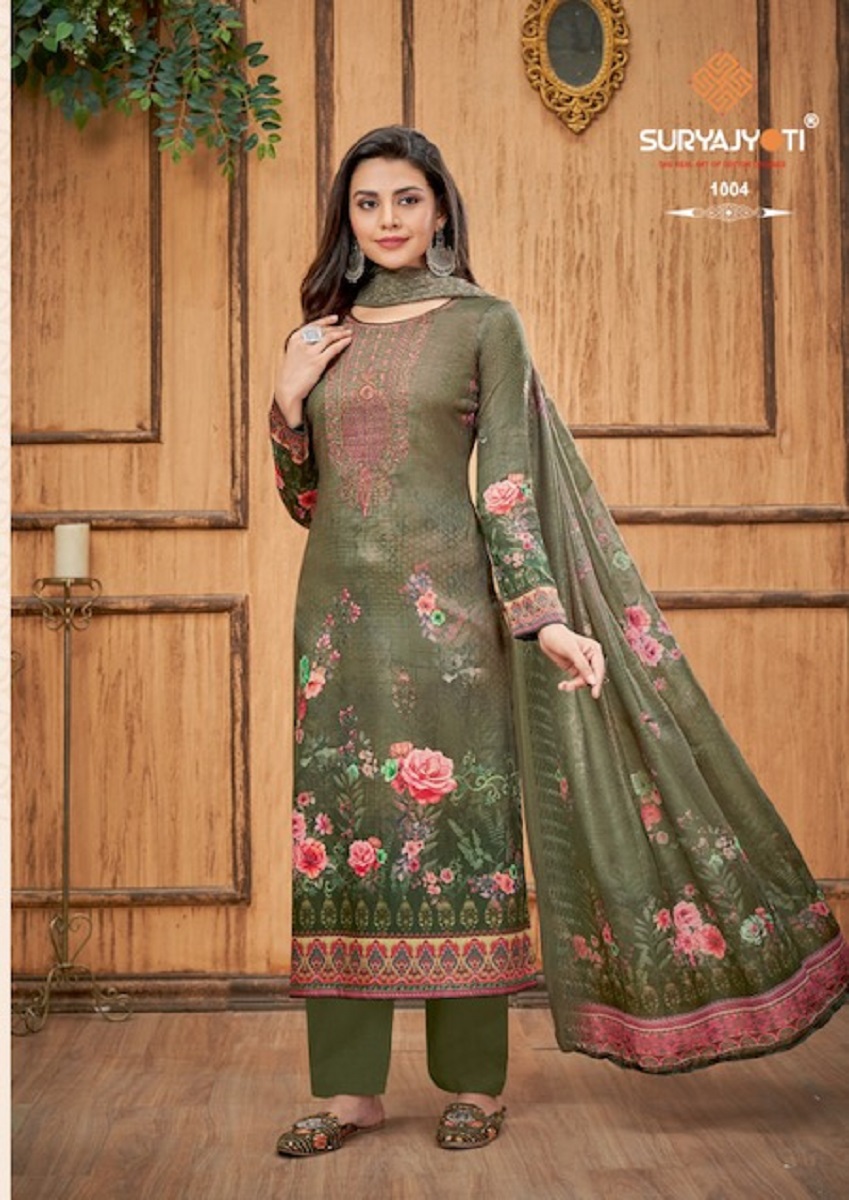 Suryajyoti Pihu Vol 1 Cotton Wholesale Salwar Suit Catalog — Wholesale Salwar Suits, MPA wholesale from Surat - Gallery Image 4