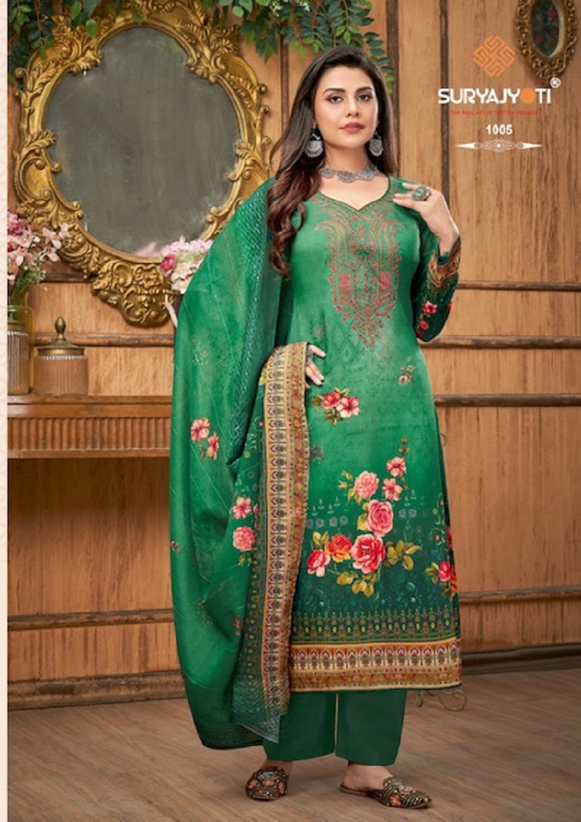 Suryajyoti Pihu Vol 1 Cotton Wholesale Salwar Suit Catalog — Wholesale Salwar Suits, MPA wholesale from Surat - Gallery Image 5