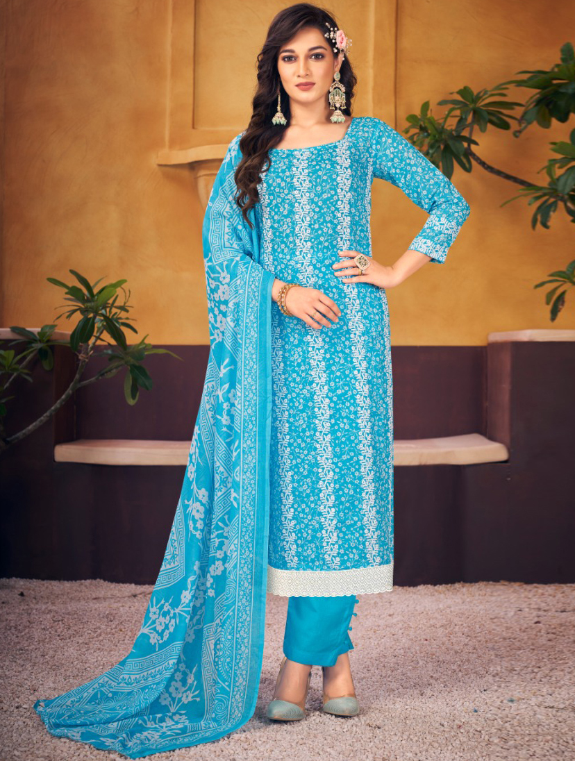 Bipson Thar 2239 Pure Cotton Print Wholesale Salwar Suit Catalog — Wholesale Salwar Suits, MPA wholesale from Surat — view 1