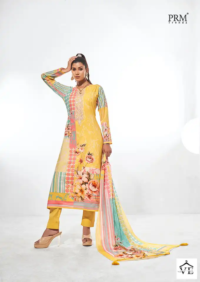 Prm Trendz The Hues Of Summer Pure Lawn Cotton Wholesale Designer Salwar Suit Catalog — Wholesale Salwar Suits, MPA wholesale from Surat - Gallery Image 4